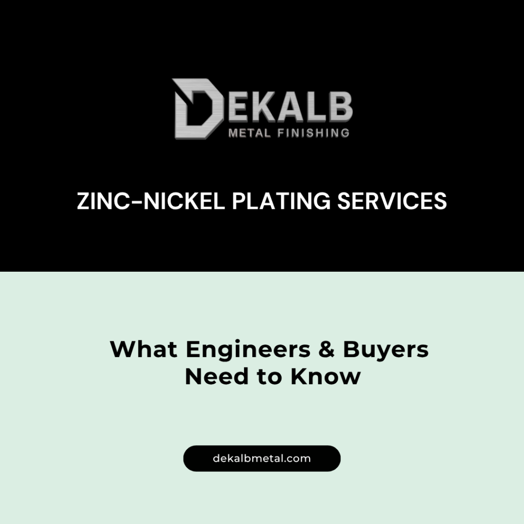 Zinc Nickel Plating Services FAQs for Engineers and Buyers